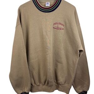 Vintage Jerzees Super Sweats Mens Embroidered Fieglemans Crewneck Sweatshirt XL